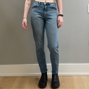American Eagle Blue Mid-Rise Jeans - Size 2